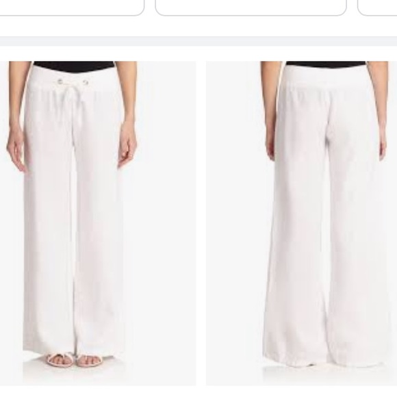 Lilly Pulitzer Pants - SOLD 🛑 Lilly Pulitzer white Linen The Beach Pant 32407 size M